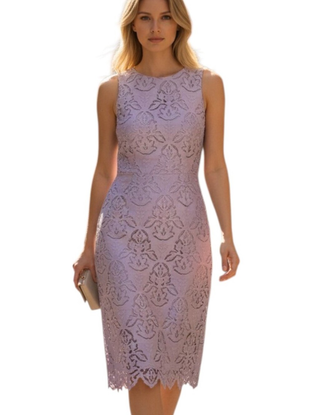 NWOT Antonio Melani Women's Lilac Dress Size 4 Sleeveless Summer Formal